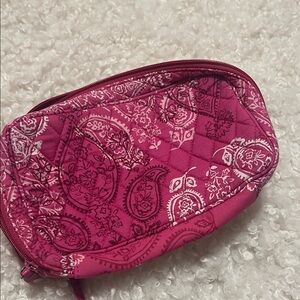 Vera Bradley Pink Paisley Cosmetic Case